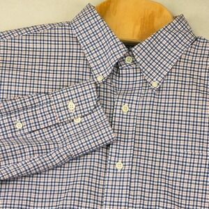 Lauren Ralph Lauren Mens Plaid Checkered Button Down Shirt 16 1/2‎ 32/33